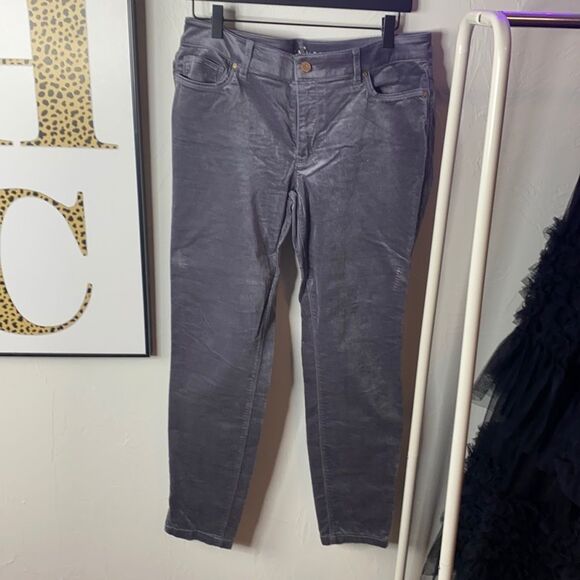 Grey Velvet Pants The Skimmer - Picture 1 of 5
